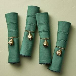 Hearth and Hand Gold Bell Metal Napkin Rings Set of 8 Christmas Target 2025